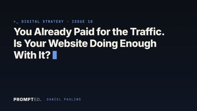 Original cover for You Already Paid for the Traffic. Is Your Website Doing Enough With It?