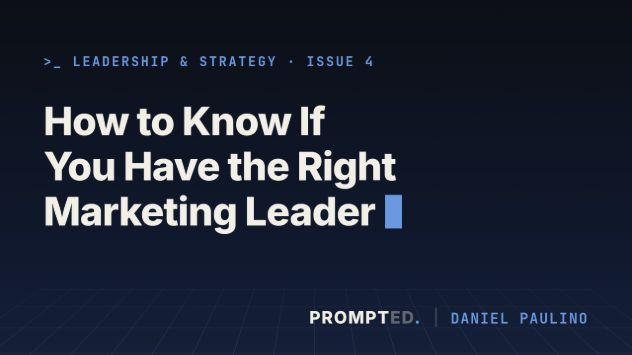 Original cover for How to Know If You Have the Right Marketing Leader