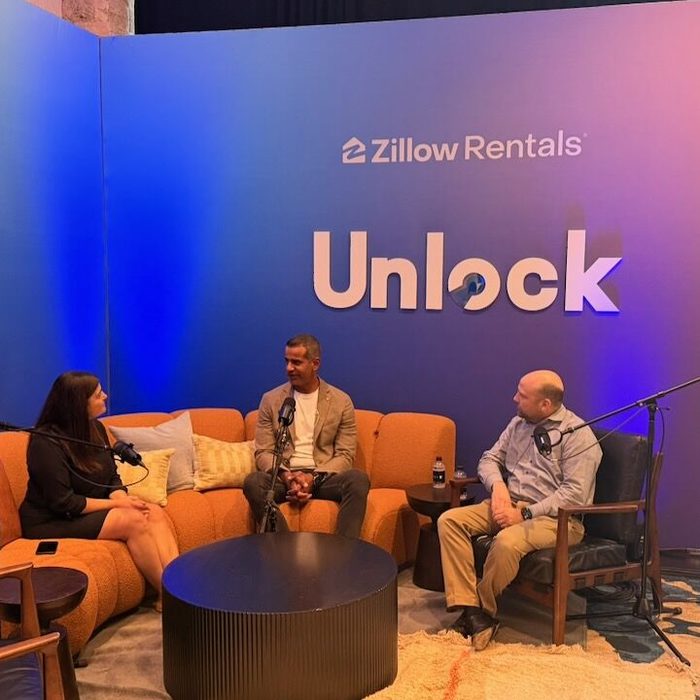 Recording The Apartment Department podcast at Zillow Rentals Unlock